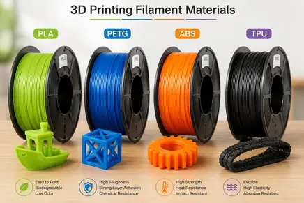 How To Choose The Most Suitable Material For 3D Printing Filament?