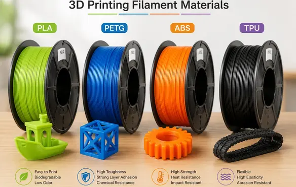 How To Choose The Most Suitable Material For 3D Printing Filament?